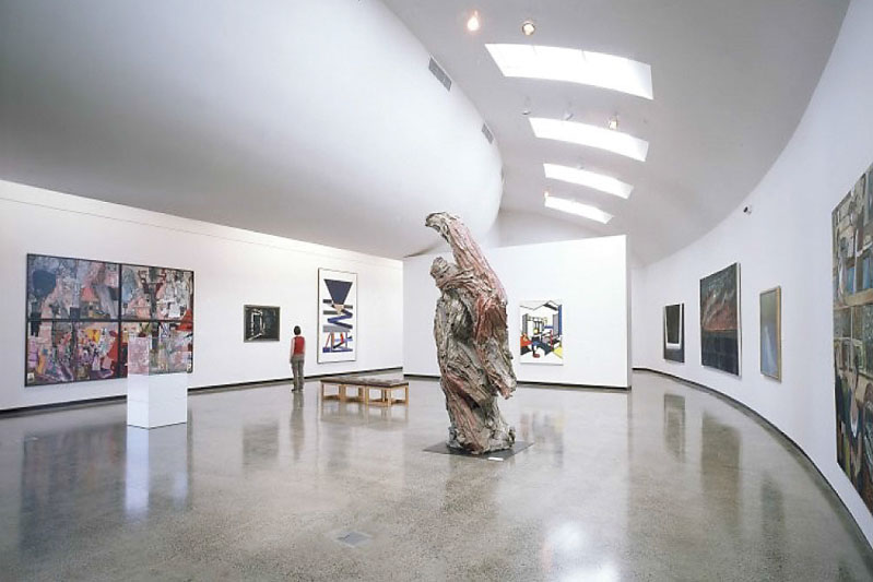 Béton poli dans un musée en Belgique